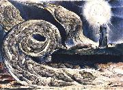 William Blake The Lovers' Whirlwind, Francesca da Rimini and Paolo Malatesta oil painting